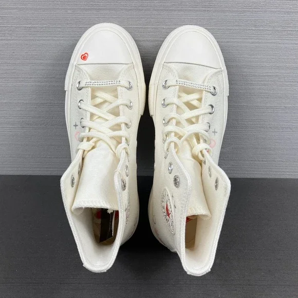 Size 6.5 - Womens Chuck Taylor All Star Lift Platform High 'Y2K Heart' A09114C - Picture 7 of 8